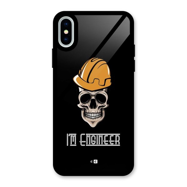 I Am Engineer Glass Back Case for iPhone X