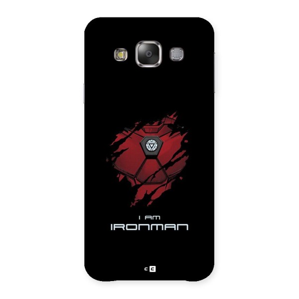 I Am Ironman Back Case for Galaxy E7