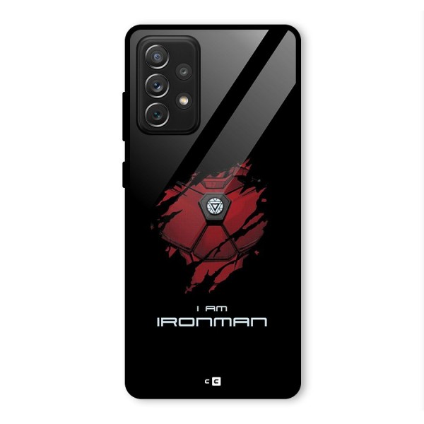 I Am Ironman Glass Back Case for Galaxy A72