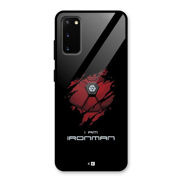 I Am Ironman Glass Back Case for Galaxy S20