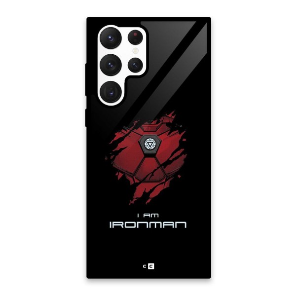 I Am Ironman Glass Back Case for Galaxy S22 Ultra 5G