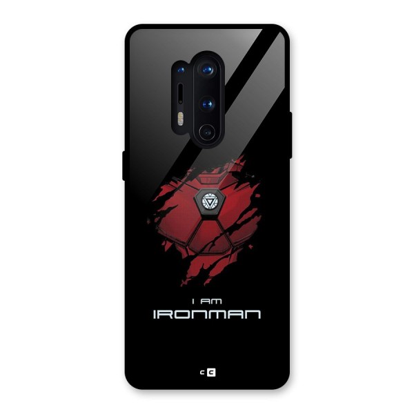 I Am Ironman Glass Back Case for OnePlus 8 Pro