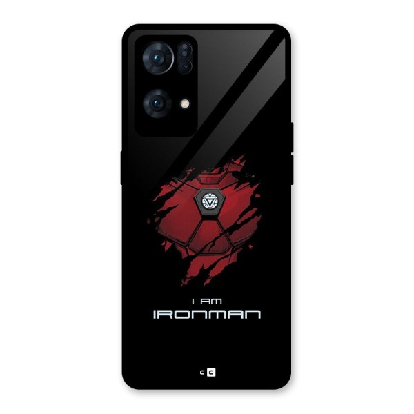 I Am Ironman Glass Back Case for Oppo Reno7 Pro 5G