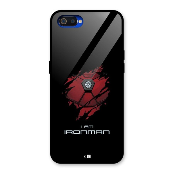 I Am Ironman Glass Back Case for Realme C2