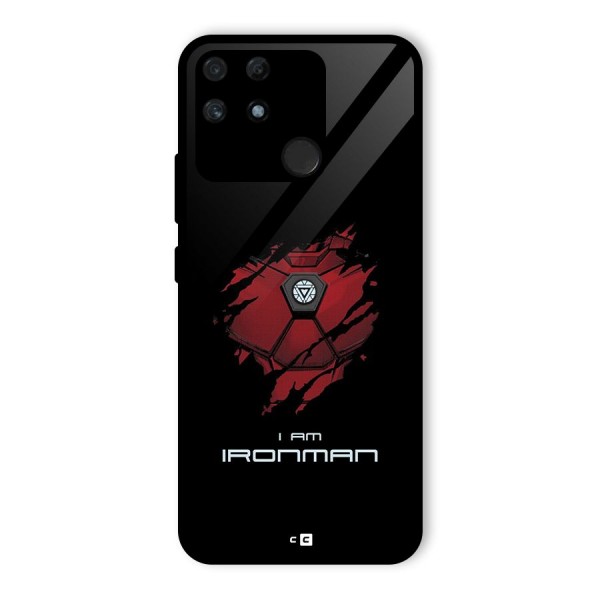 I Am Ironman Glass Back Case for Realme Narzo 50A