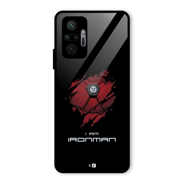 I Am Ironman Glass Back Case for Redmi Note 10 Pro Max