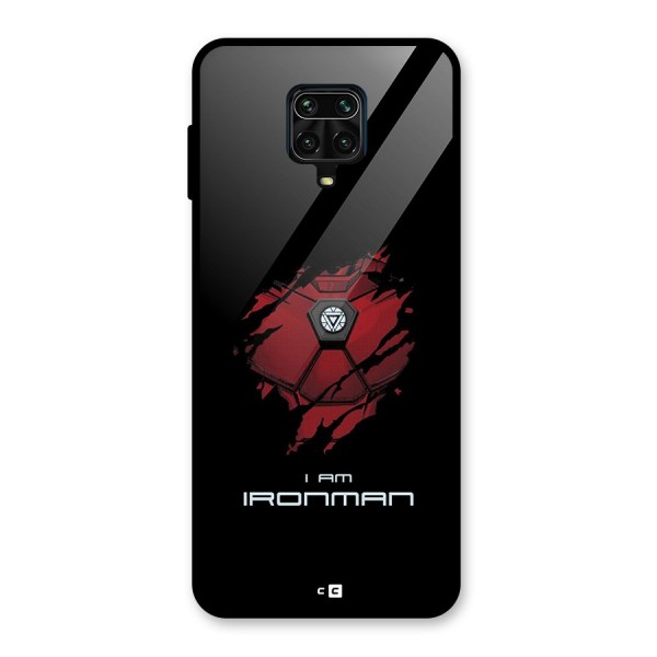 I Am Ironman Glass Back Case for Redmi Note 9 Pro Max