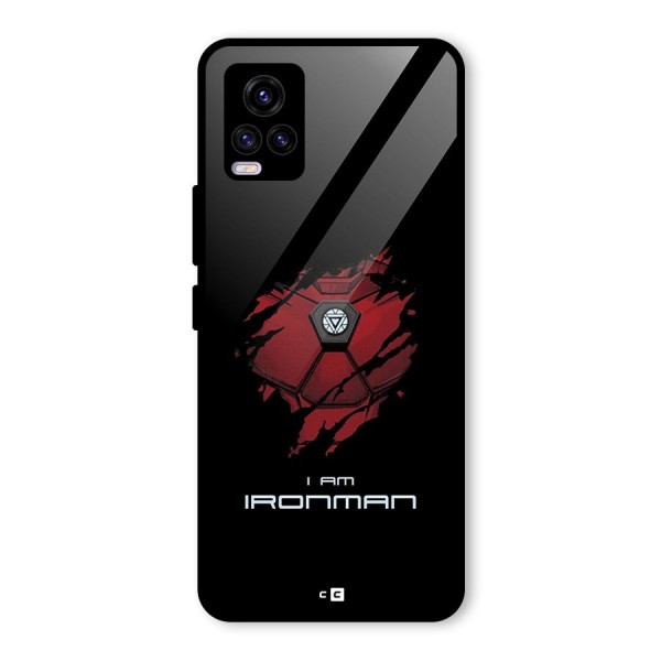 I Am Ironman Glass Back Case for Vivo V20 2021