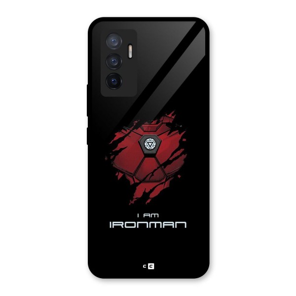 I Am Ironman Glass Back Case for Vivo V23e