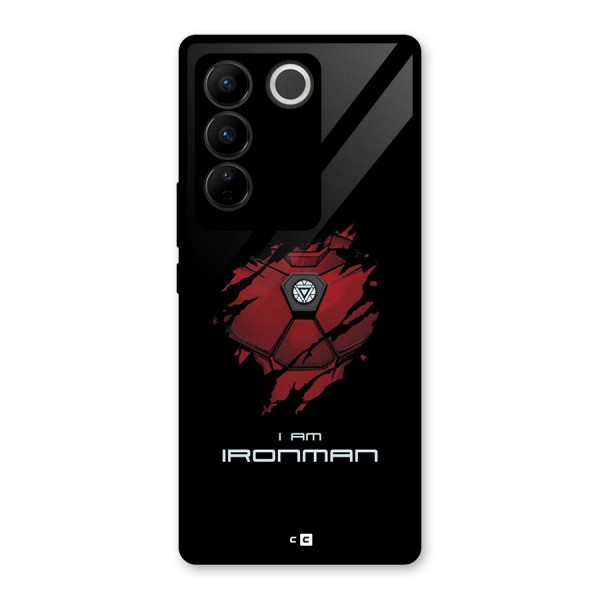 I Am Ironman Glass Back Case for Vivo V27