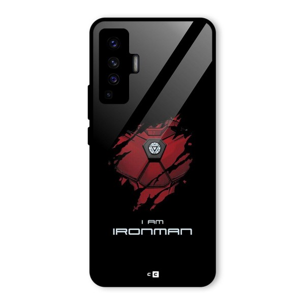 I Am Ironman Glass Back Case for Vivo X50