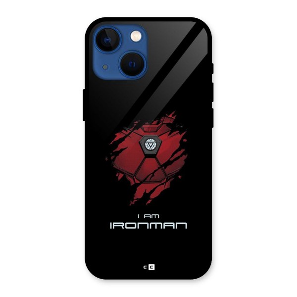 I Am Ironman Glass Back Case for iPhone 13 Mini