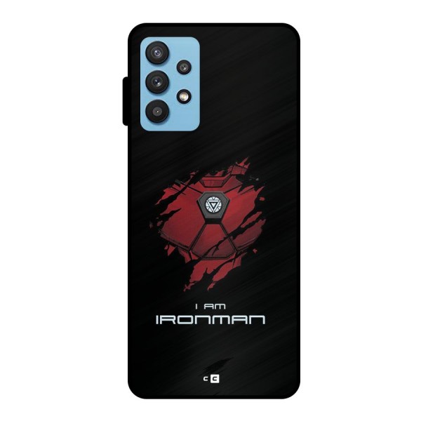 I Am Ironman Metal Back Case for Galaxy M32 5G