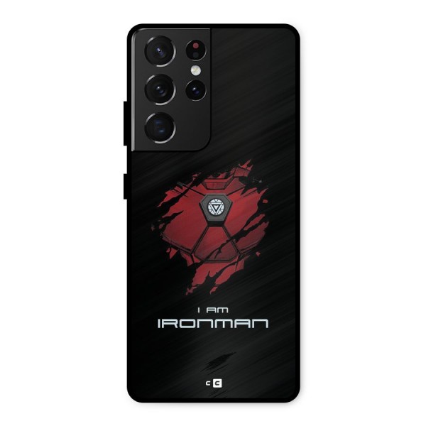 I Am Ironman Metal Back Case for Galaxy S21 Ultra 5G