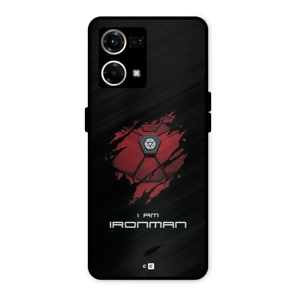 I Am Ironman Metal Back Case for Oppo F21s Pro 4G