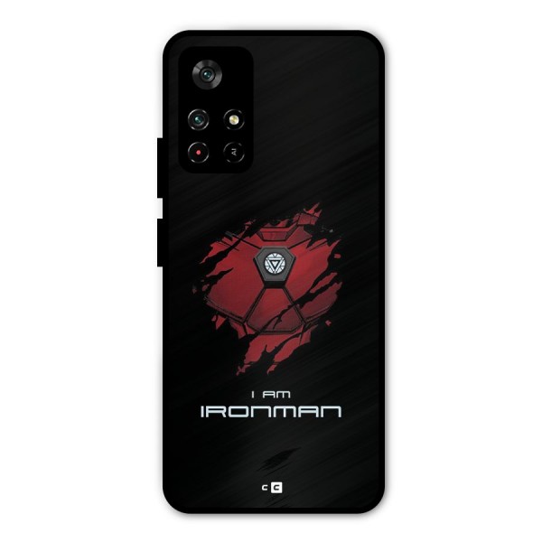 I Am Ironman Metal Back Case for Poco M4 Pro 5G