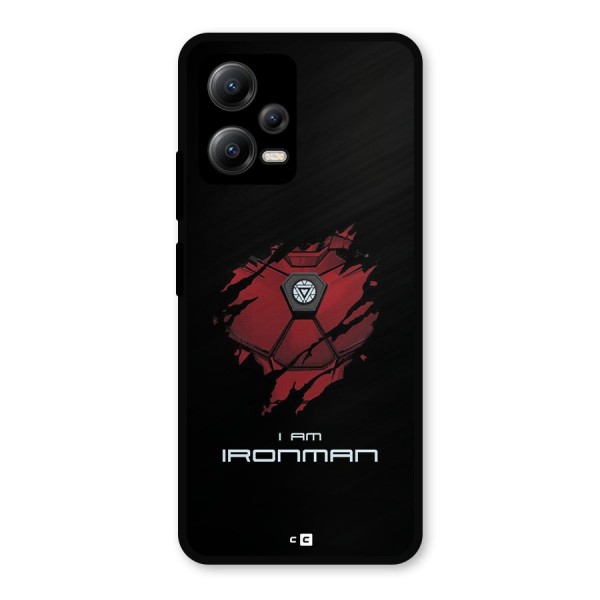 I Am Ironman Metal Back Case for Poco X5