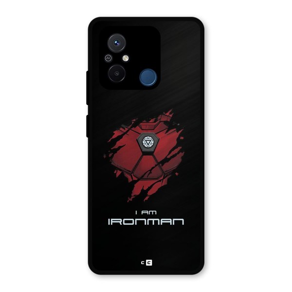 I Am Ironman Metal Back Case for Redmi 12C