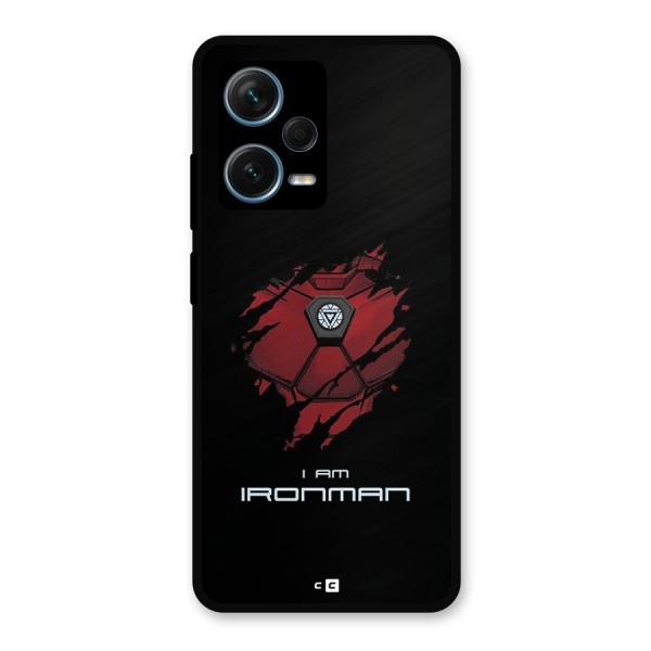 I Am Ironman Metal Back Case for Redmi Note 12 Pro Plus 5G