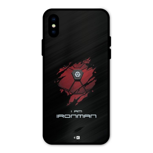 I Am Ironman Metal Back Case for iPhone XS