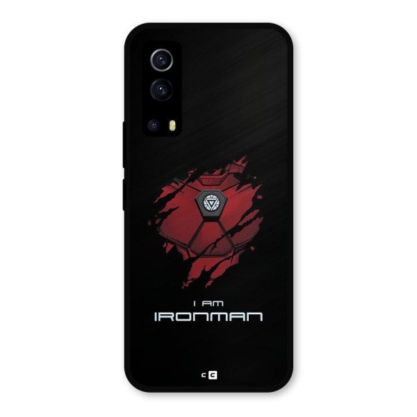 I Am Ironman Metal Back Case for iQOO Z3