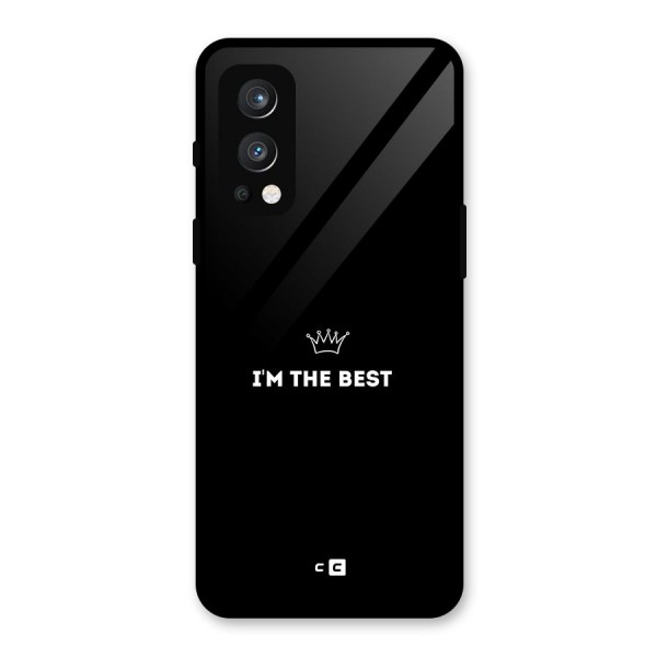 I Am The Best Glass Back Case for OnePlus Nord 2 5G