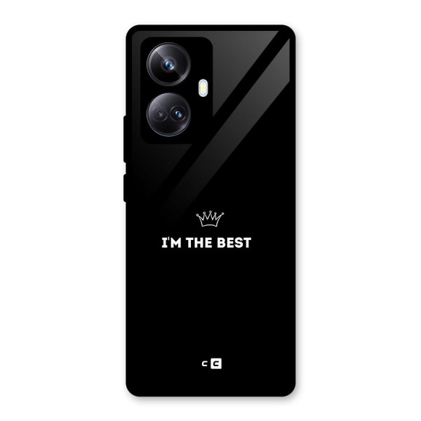 I Am The Best Glass Back Case for Realme 10 Pro Plus