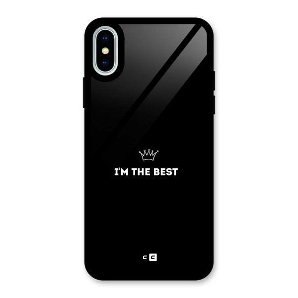 I Am The Best Glass Back Case for iPhone X