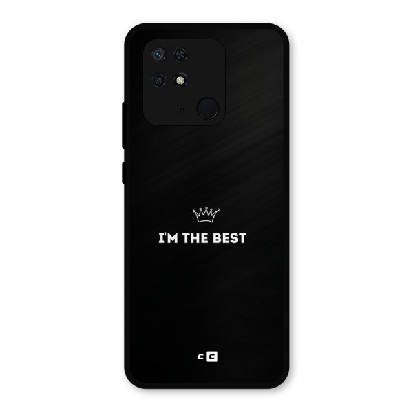 I Am The Best Metal Back Case for Redmi 10 Power