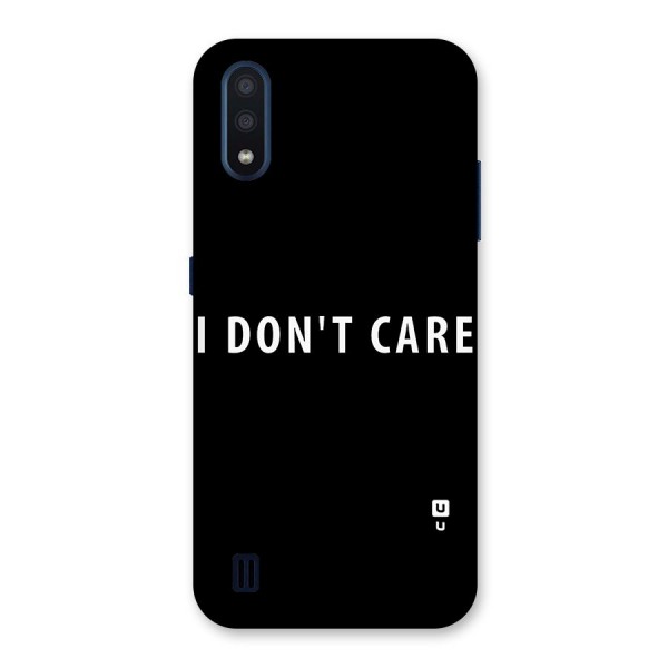 I Dont Care Typography Back Case for Galaxy M01