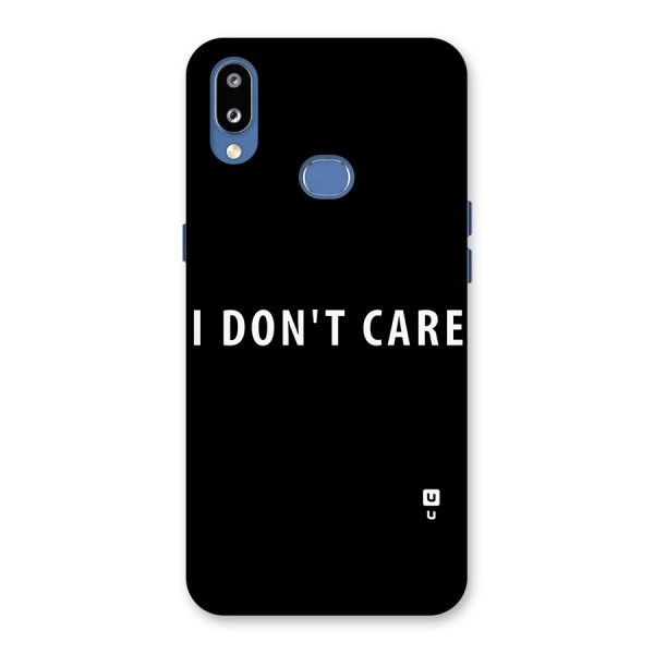 I Dont Care Typography Back Case for Galaxy M01s