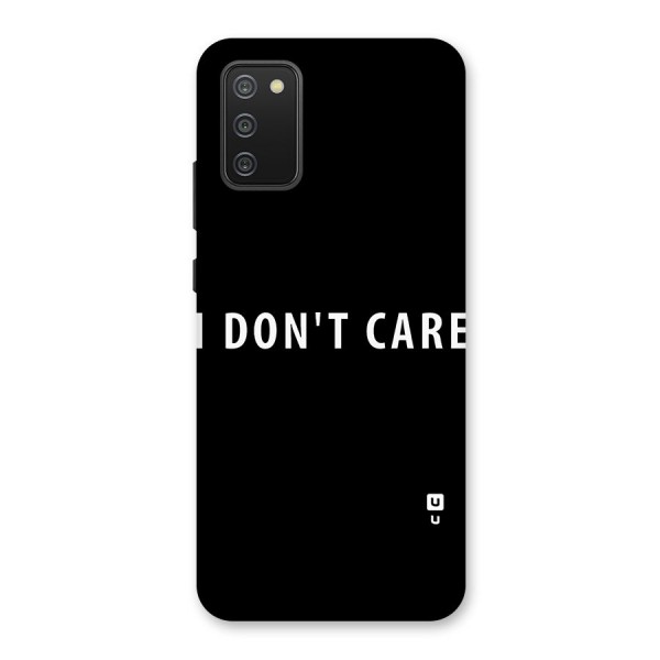 I Dont Care Typography Back Case for Galaxy M02s