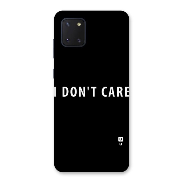 I Dont Care Typography Back Case for Galaxy Note 10 Lite