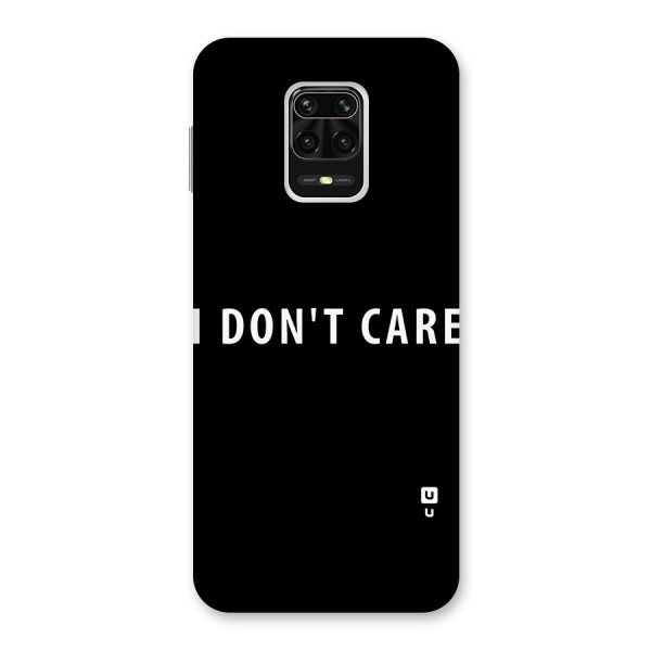 I Dont Care Typography Back Case for Poco M2 Pro