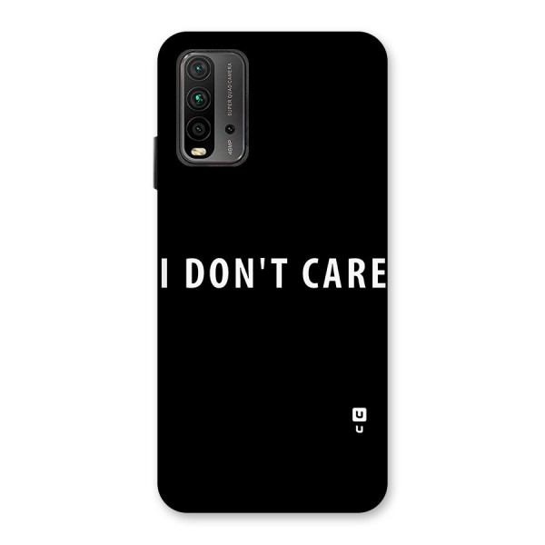 I Dont Care Typography Back Case for Redmi 9 Power