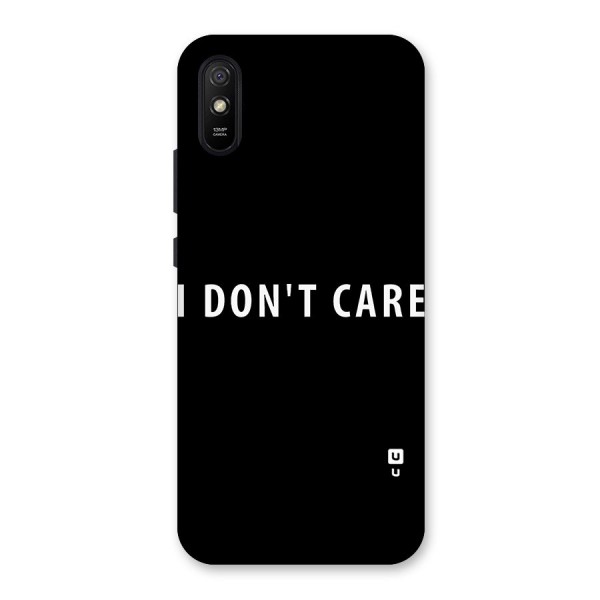 I Dont Care Typography Back Case for Redmi 9i