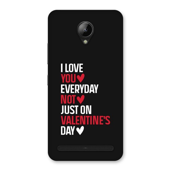 I Love You Everyday Back Case for Lenovo C2