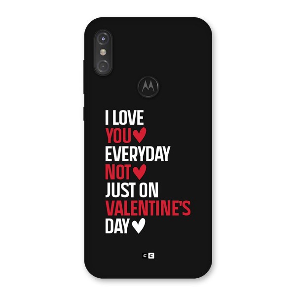 I Love You Everyday Back Case for Motorola One Power