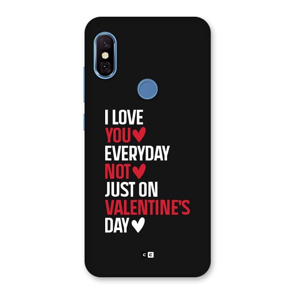 I Love You Everyday Back Case for Redmi Note 6 Pro