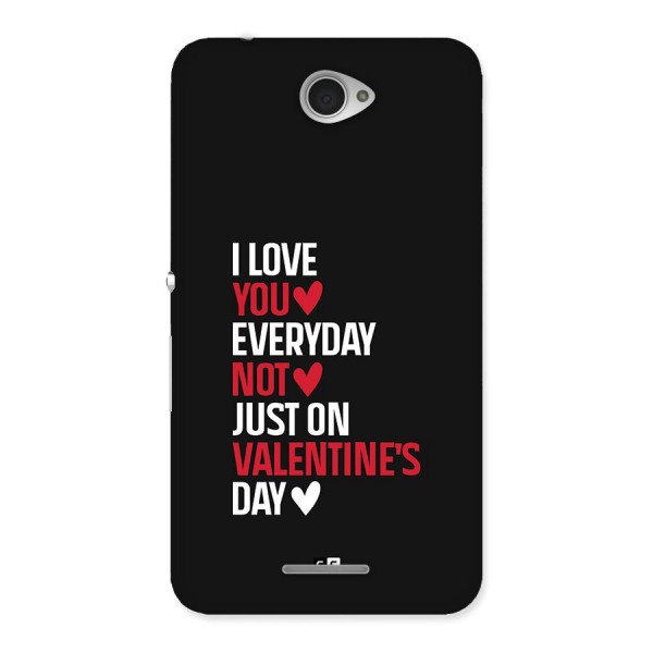 I Love You Everyday Back Case for Xperia E4