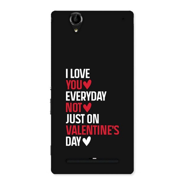 I Love You Everyday Back Case for Xperia T2