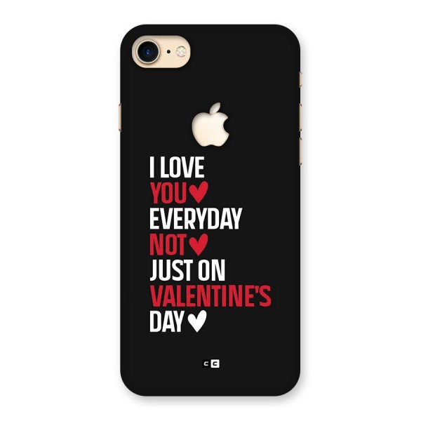 I Love You Everyday Back Case for iPhone 7 Apple Cut