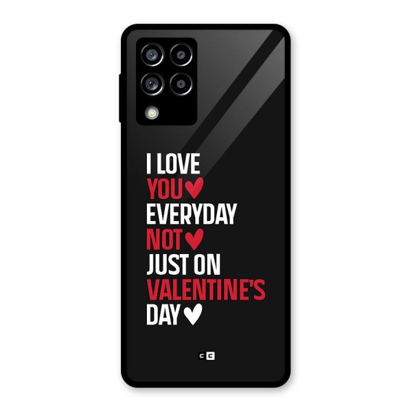 I Love You Everyday Glass Back Case for Galaxy M53 5G