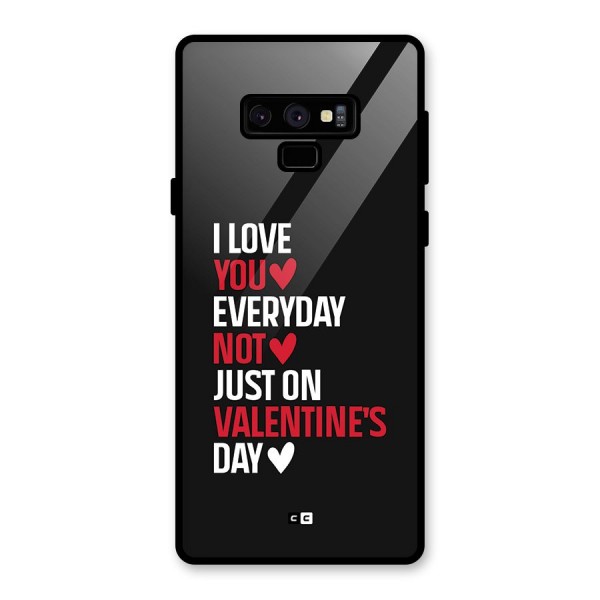 I Love You Everyday Glass Back Case for Galaxy Note 9