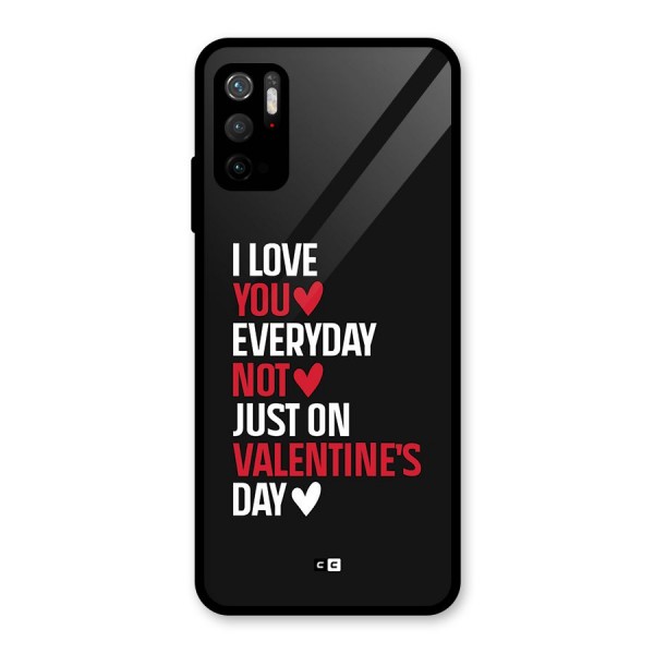 I Love You Everyday Glass Back Case for Poco M3 Pro 5G