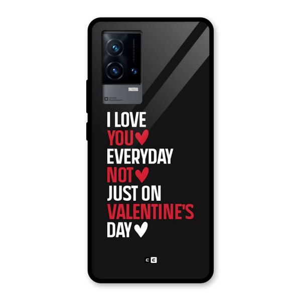 I Love You Everyday Glass Back Case for iQOO 9 5G