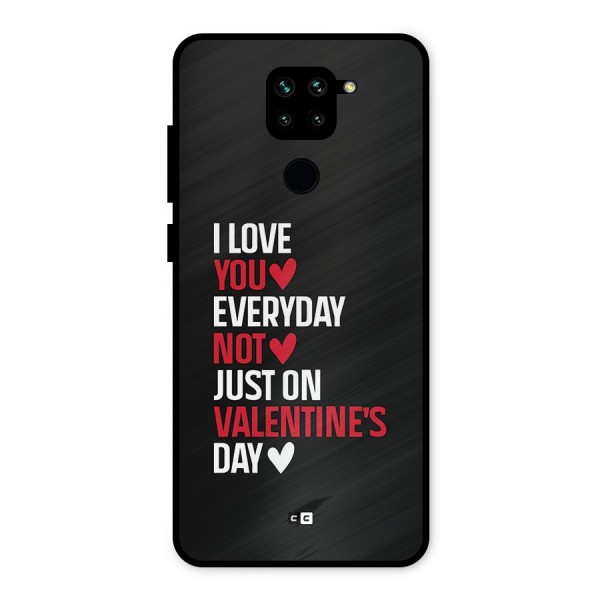 I Love You Everyday Metal Back Case for Redmi Note 9
