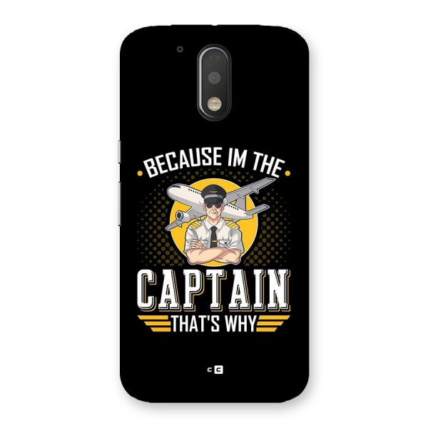 I M Captain Back Case for Moto G4 Plus