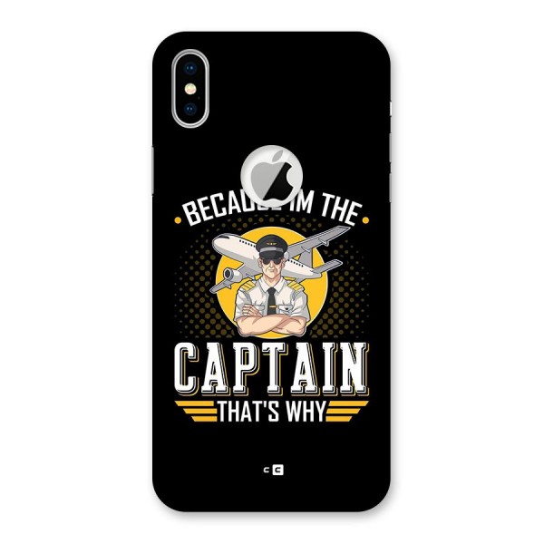 I M Captain Back Case for iPhone X Logo Cut