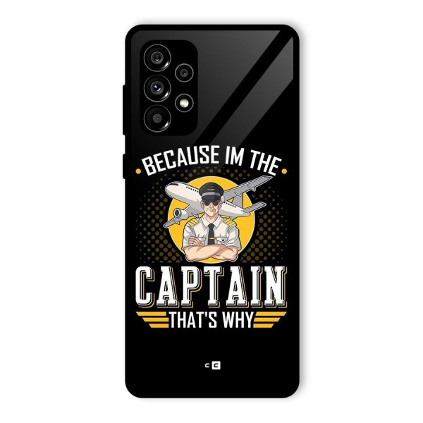I M Captain Glass Back Case for Galaxy A73 5G